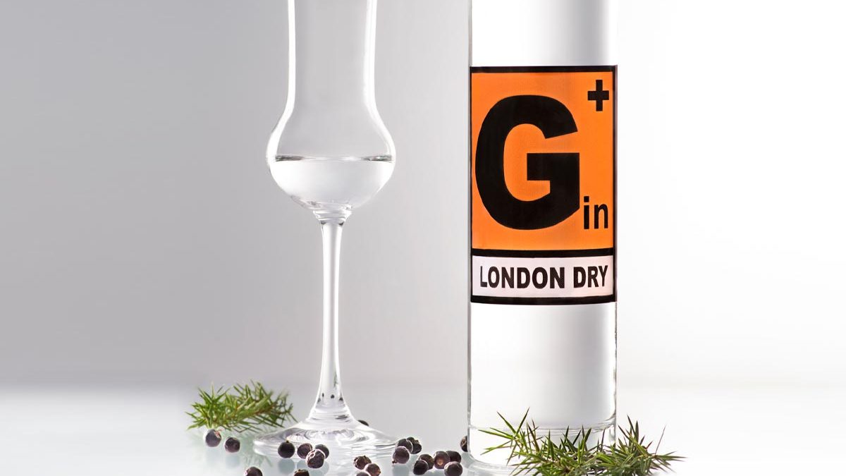 hohe, schlanke 500ml Flasche G+ London Dry