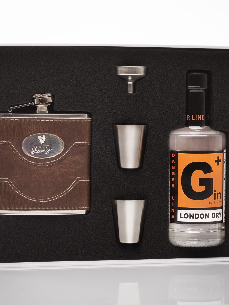 Geschenkpaket G+ Classic Edition Gin mit Flachmann